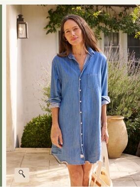 Frank & Eileen | Classic Mary Shirt Dress | Size S | Stonewashed Indigo